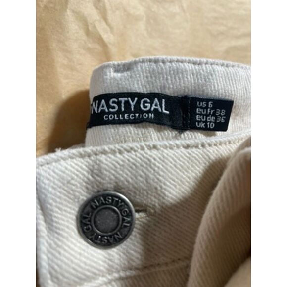 Nasty Gal size 6 cotton twill jeans!   great details and quality, like new! - Picture 4 of 9